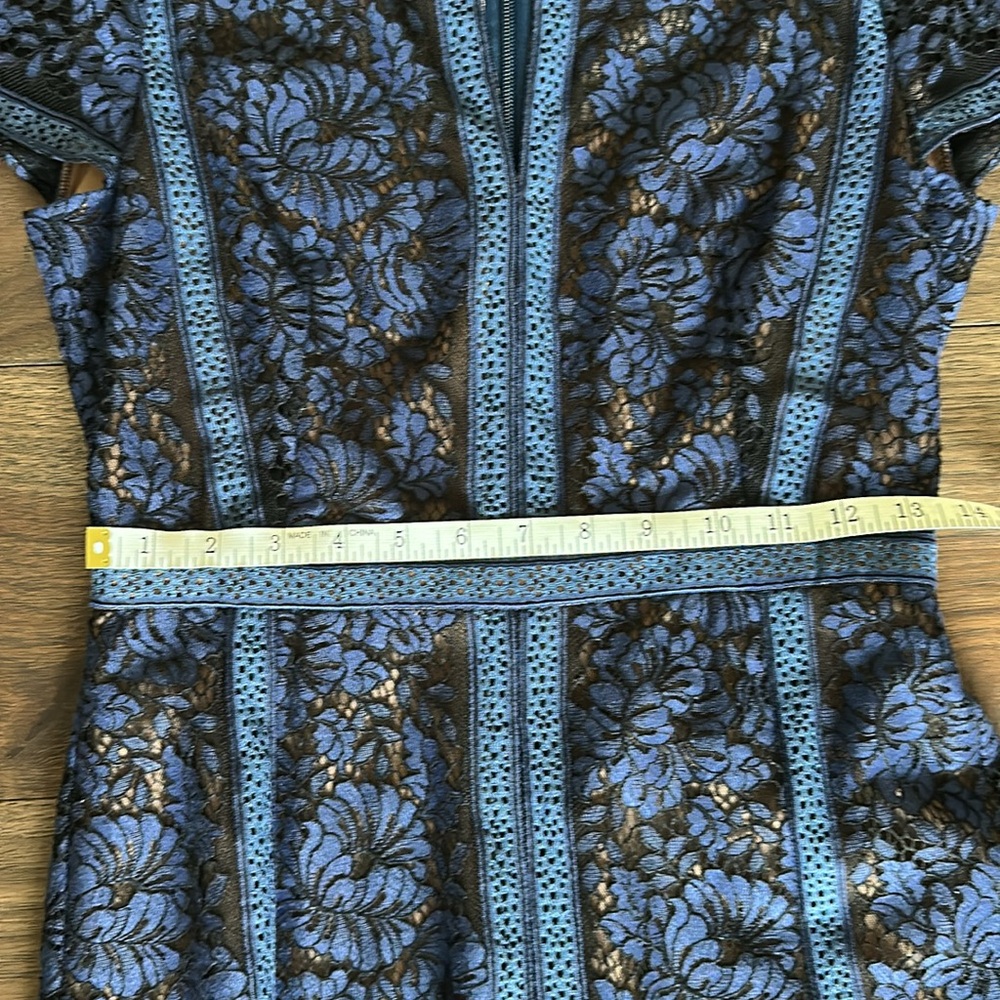 BCBGMaxAzria Cailean Midnight Blue Lace Dress - Picture 10 of 15